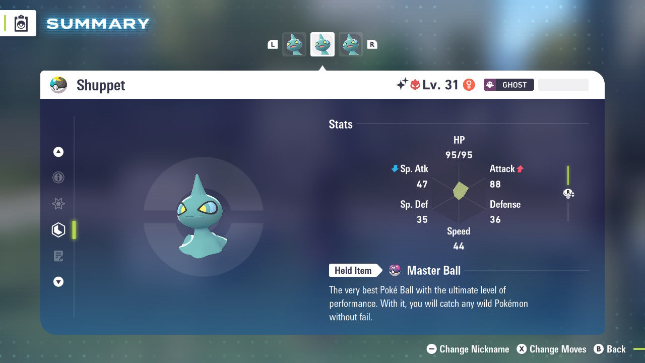 Pokemon Legends ZA Alpha Shiny Shuppet 6IV-EV Trained - Pokemon4Ever
