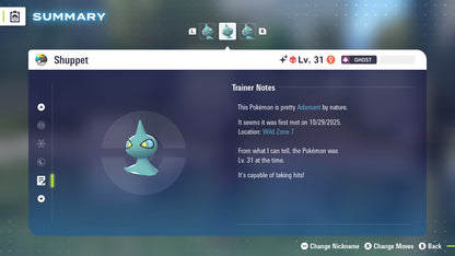 Pokemon Legends ZA Alpha Shiny Shuppet 6IV-EV Trained - Pokemon4Ever