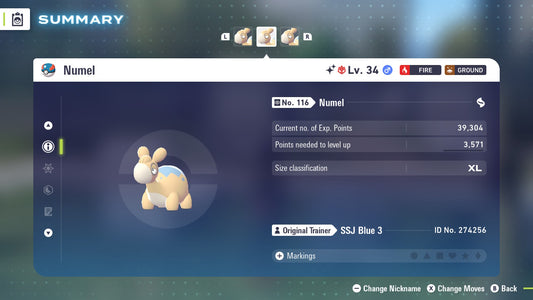 Pokemon Legends ZA Alpha Shiny Numel 6IV-EV Trained - Pokemon4Ever