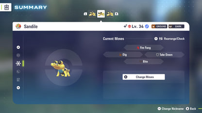 Pokemon Legends ZA Alpha Shiny Sandile 6IV-EV Trained - Pokemon4Ever