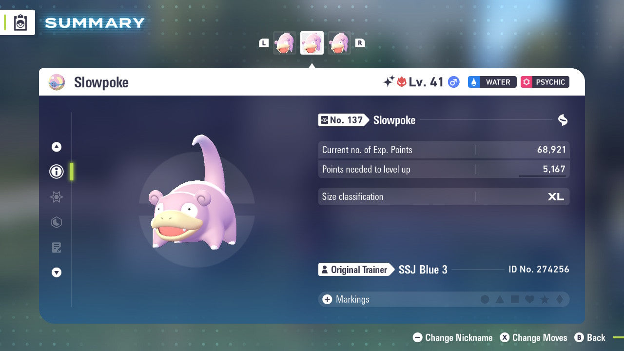 Pokemon Legends ZA Alpha Shiny Slowpoke 6IV-EV Trained - Pokemon4Ever