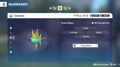 Pokemon Legends ZA Alpha Shiny Carvanha 6IV-EV Trained - Pokemon4Ever