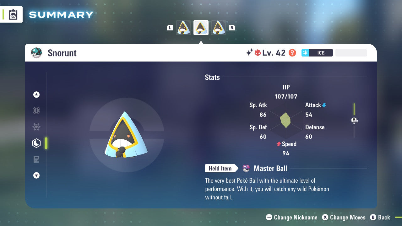 Pokemon Legends ZA Alpha Shiny Snorunt-F 6IV-EV Trained - Pokemon4Ever
