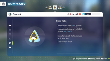 Pokemon Legends ZA Alpha Shiny Snorunt-F 6IV-EV Trained - Pokemon4Ever