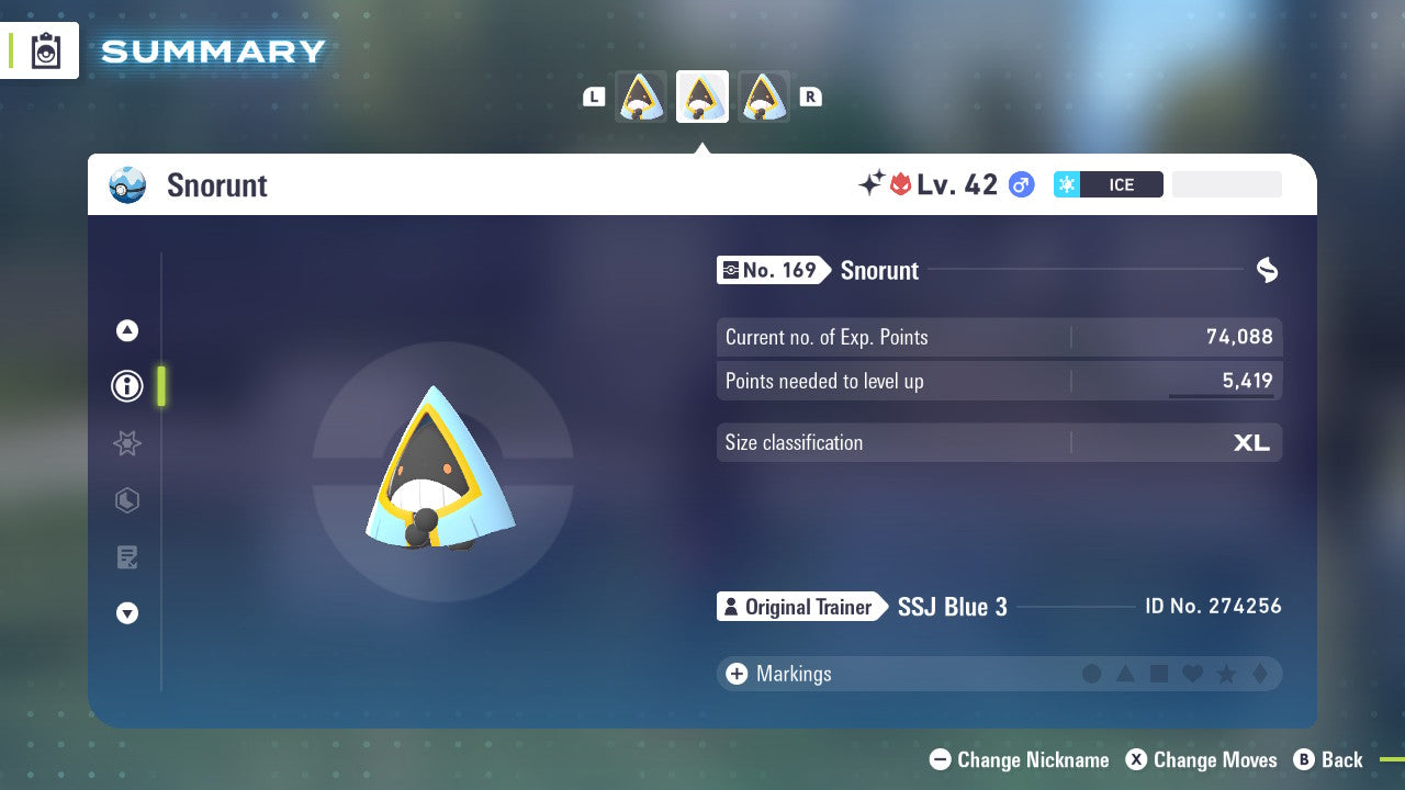 Pokemon Legends ZA Alpha Shiny Snorunt-M 6IV-EV Trained - Pokemon4Ever
