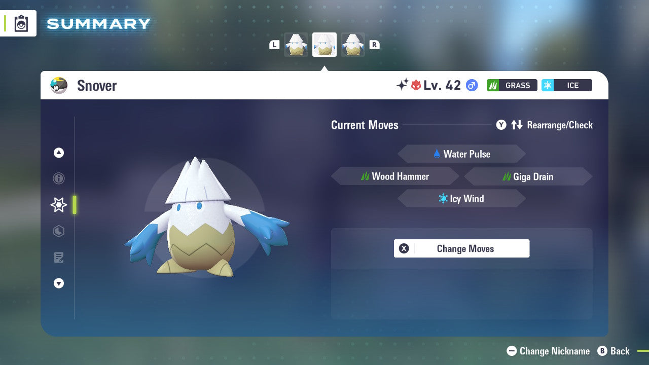 Pokemon Legends ZA Alpha Shiny Snover 6IV-EV Trained - Pokemon4Ever