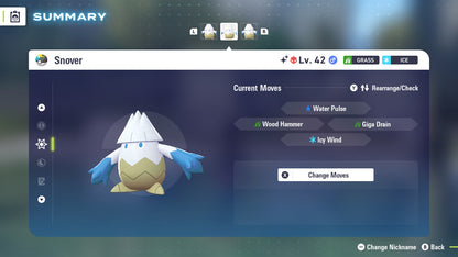 Pokemon Legends ZA Alpha Shiny Snover 6IV-EV Trained - Pokemon4Ever