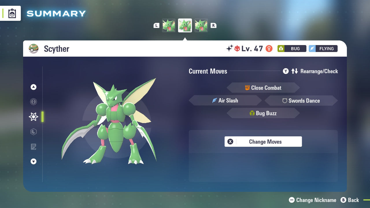 Pokemon Legends ZA Alpha Shiny Scyther 6IV-EV Trained - Pokemon4Ever