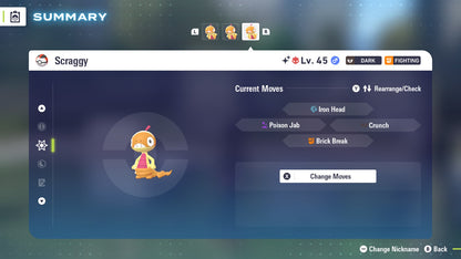 Pokemon Legends ZA Alpha Shiny Scraggy 6IV-EV Trained - Pokemon4Ever