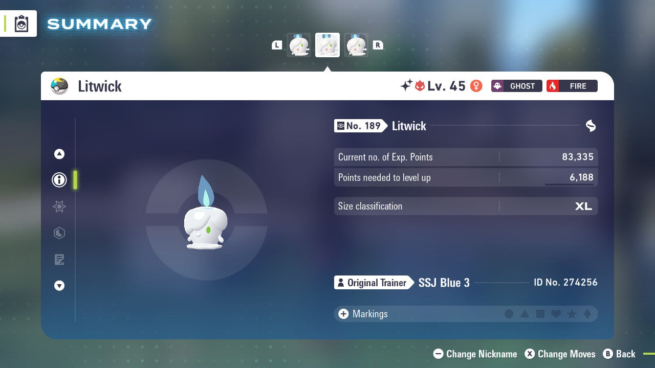 Pokemon Legends ZA Alpha Shiny Litwick 6IV-EV Trained - Pokemon4Ever