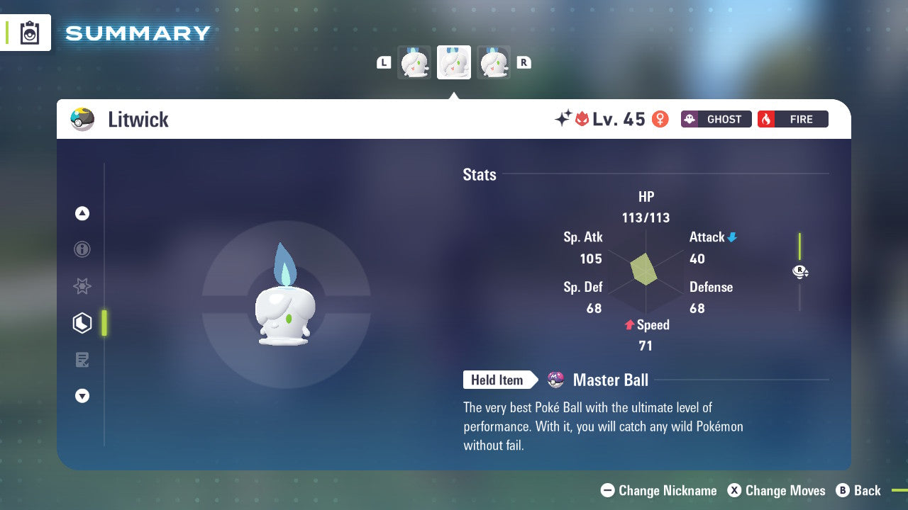 Pokemon Legends ZA Alpha Shiny Litwick 6IV-EV Trained - Pokemon4Ever