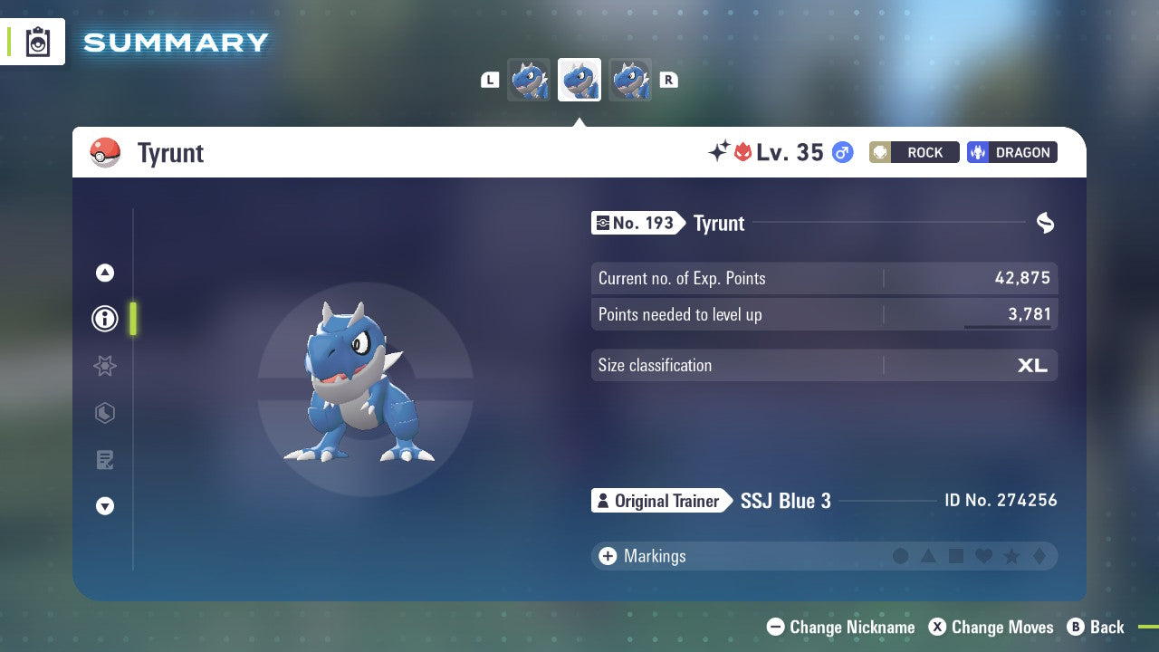 Pokemon Legends ZA Alpha Shiny Tyrunt 6IV-EV Trained - Pokemon4Ever