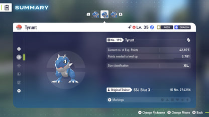 Pokemon Legends ZA Alpha Shiny Tyrunt 6IV-EV Trained - Pokemon4Ever