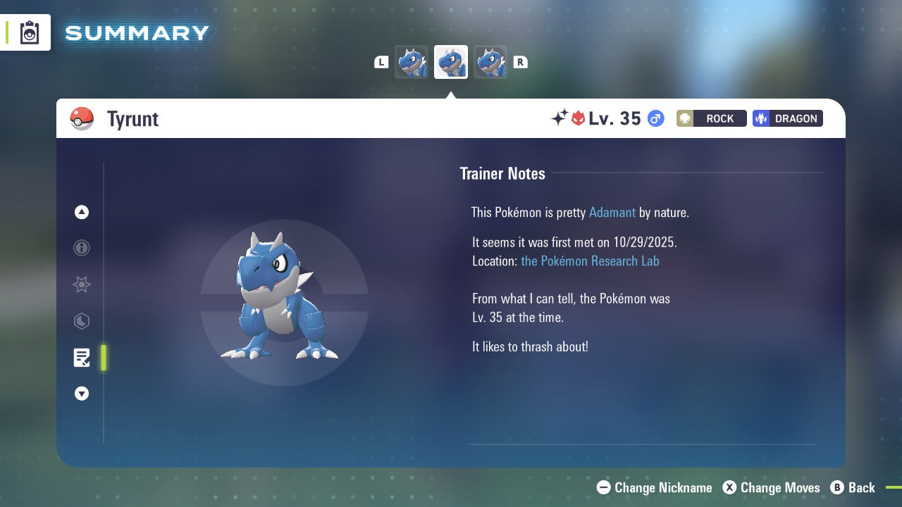 Pokemon Legends ZA Alpha Shiny Tyrunt 6IV-EV Trained - Pokemon4Ever