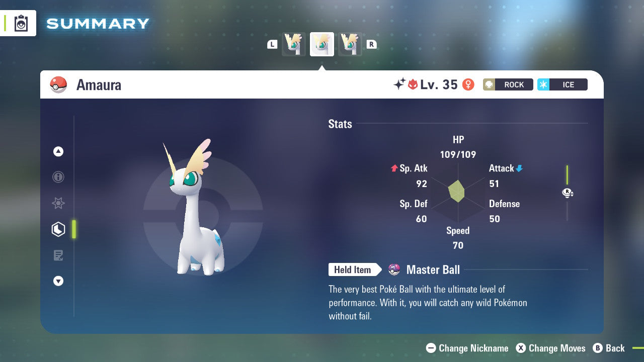 Pokemon Legends ZA Alpha Shiny Amaura 6IV-EV Trained - Pokemon4Ever