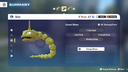 Pokemon Legends ZA Alpha Shiny Onix 6IV-EV Trained - Pokemon4Ever