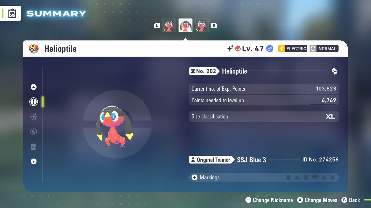 Pokemon Legends ZA Alpha Shiny Helioptile 6IV-EV Trained - Pokemon4Ever