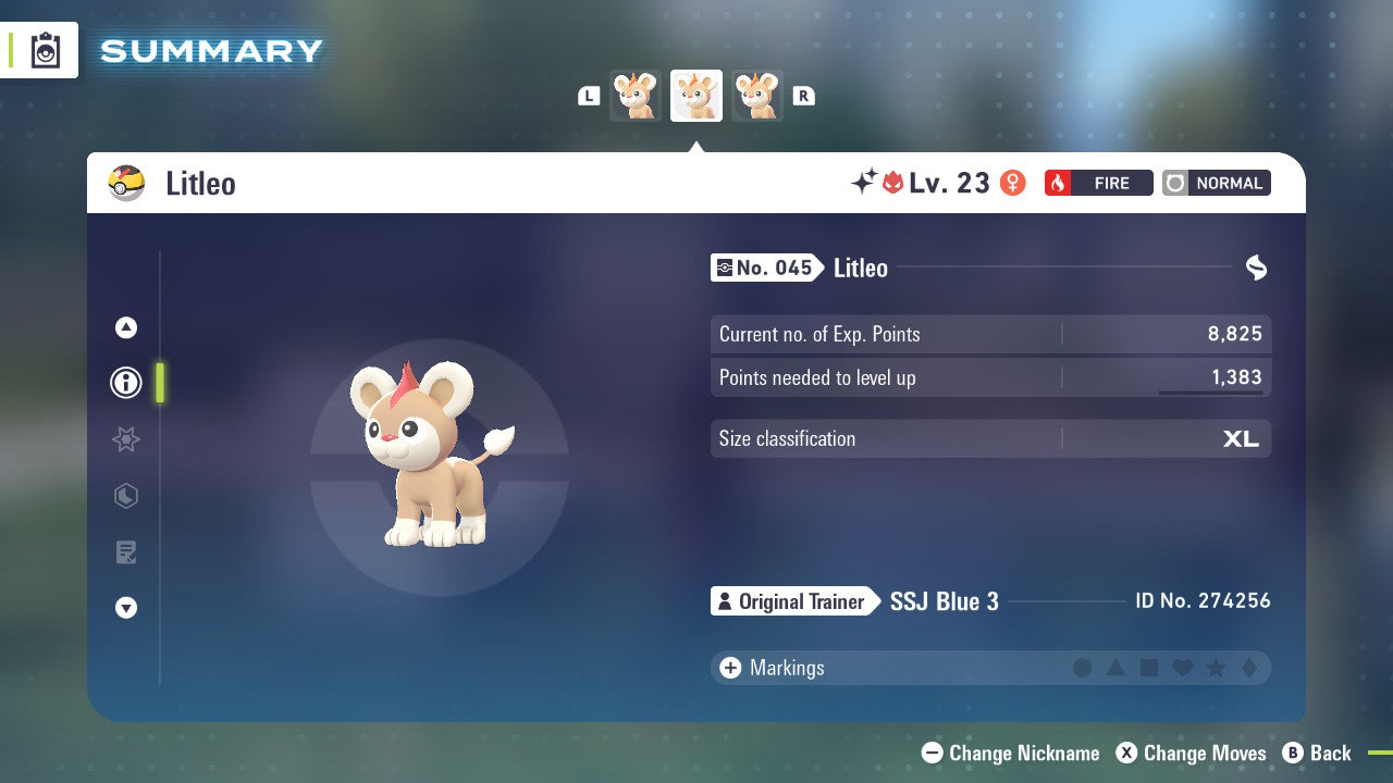 Pokemon Legends ZA Alpha Shiny Litleo-F 6IV-EV Trained - Pokemon4Ever