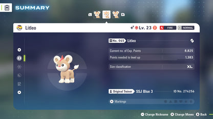 Pokemon Legends ZA Alpha Shiny Litleo-F 6IV-EV Trained - Pokemon4Ever