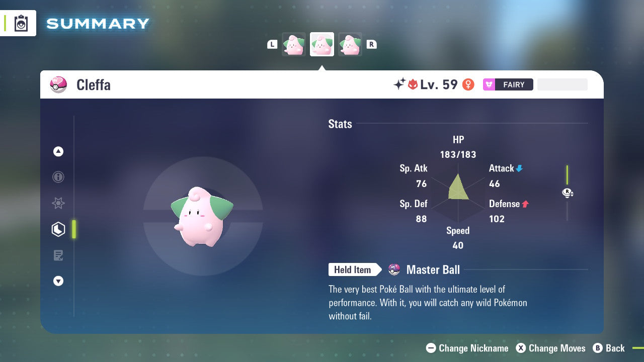 Pokemon Legends ZA Alpha Shiny Cleffa 6IV-EV Trained - Pokemon4Ever