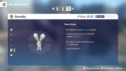 Pokemon Legends ZA Alpha Shiny Bunnelby 6IV-EV Trained - Pokemon4Ever