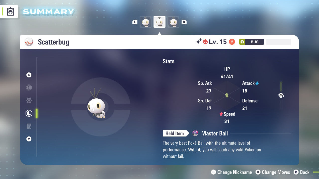 Pokemon Legends ZA Alpha Shiny Scatterbug 6IV-EV Trained - Pokemon4Ever