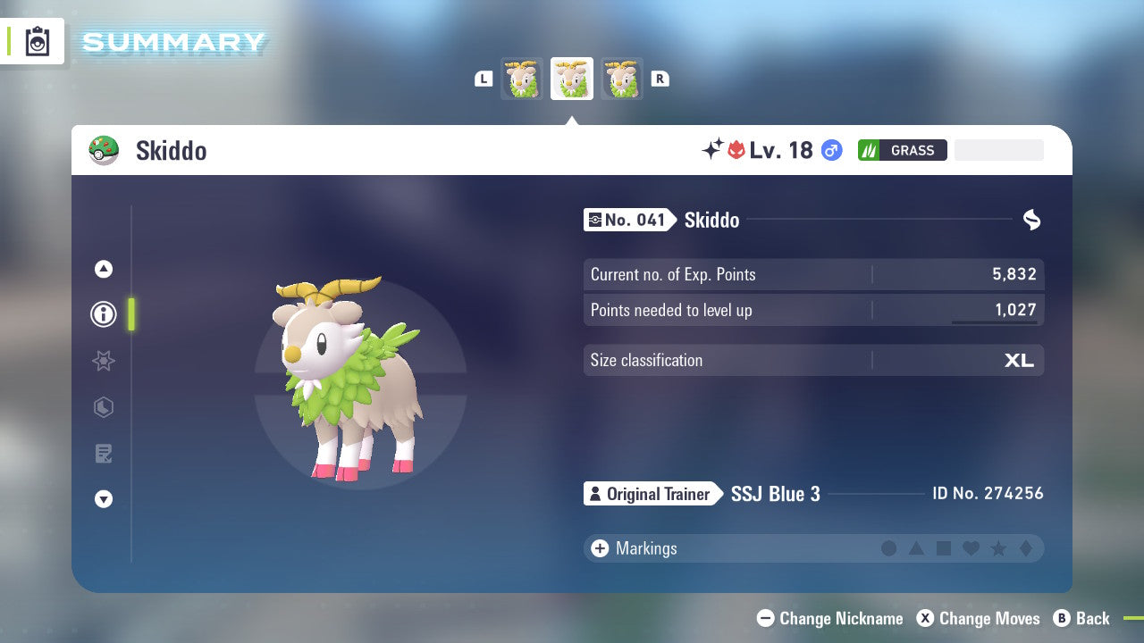Pokemon Legends ZA Alpha Shiny Skiddo 6IV-EV Trained - Pokemon4Ever