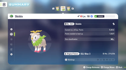 Pokemon Legends ZA Alpha Shiny Skiddo 6IV-EV Trained - Pokemon4Ever