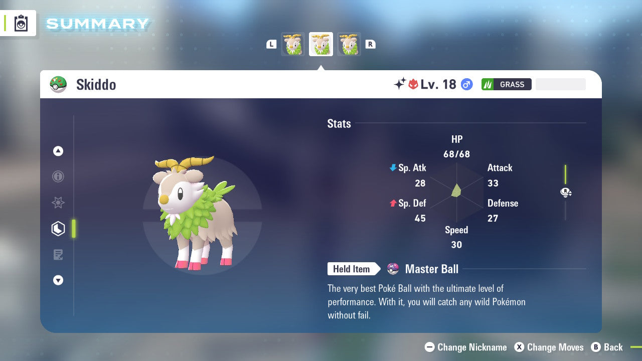 Pokemon Legends ZA Alpha Shiny Skiddo 6IV-EV Trained - Pokemon4Ever
