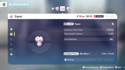 Pokemon Legends ZA Alpha Shiny Espurr-F 6IV-EV Trained - Pokemon4Ever