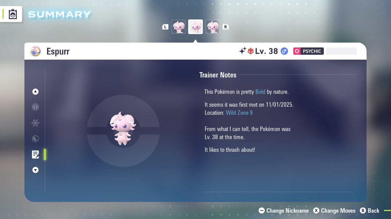 Pokemon Legends ZA Alpha Shiny Espurr-M 6IV-EV Trained - Pokemon4Ever