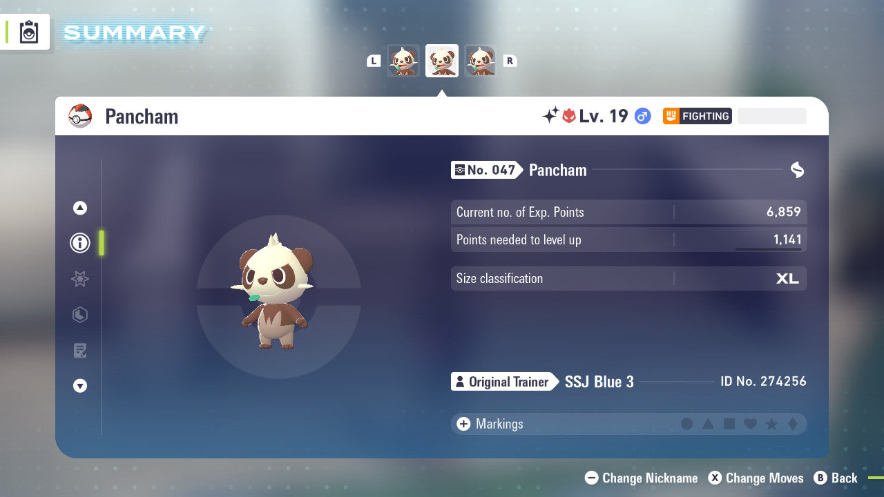 Pokemon Legends ZA Alpha Shiny Pancham 6IV-EV Trained - Pokemon4Ever