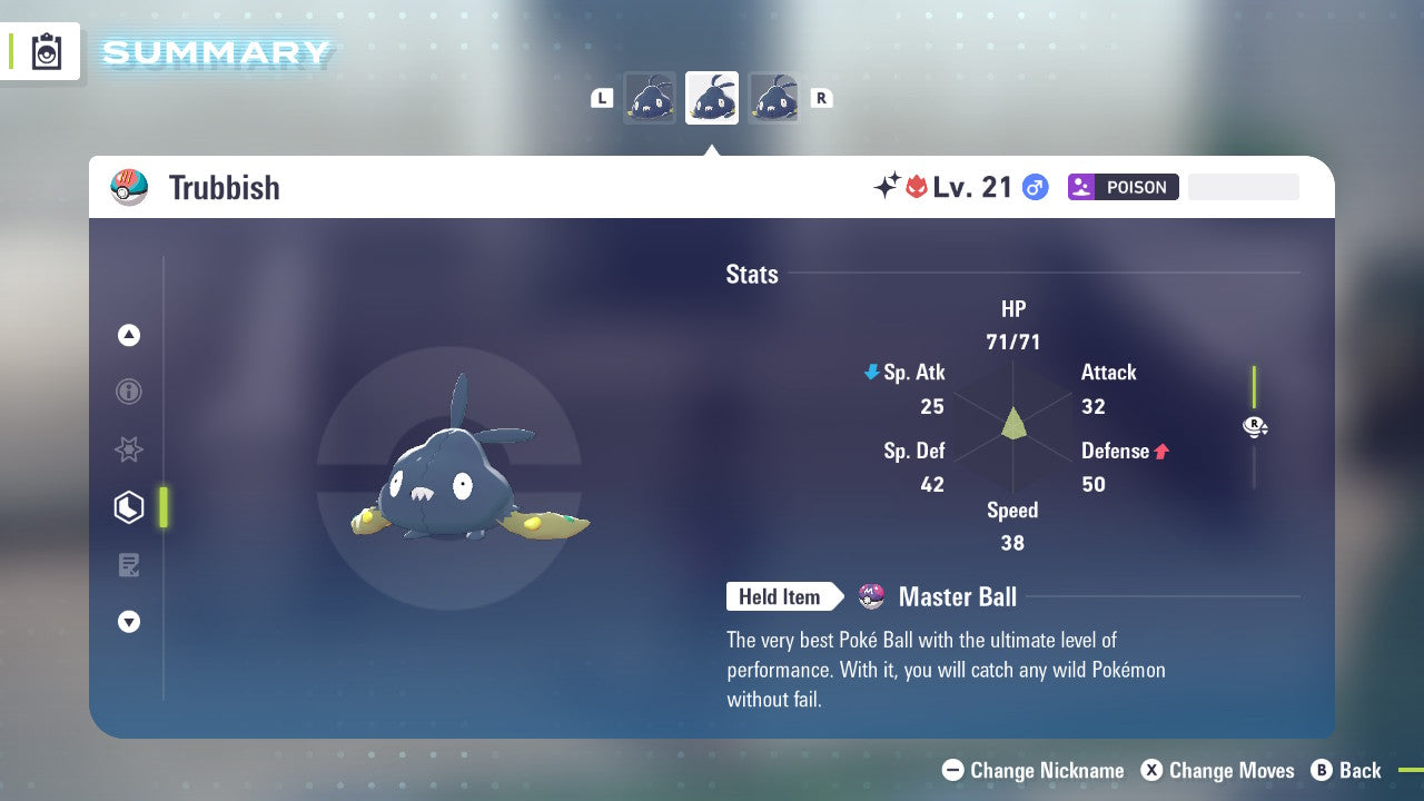 Pokemon Legends ZA Alpha Shiny Trubbish 6IV-EV Trained - Pokemon4Ever