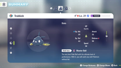 Pokemon Legends ZA Alpha Shiny Trubbish 6IV-EV Trained - Pokemon4Ever