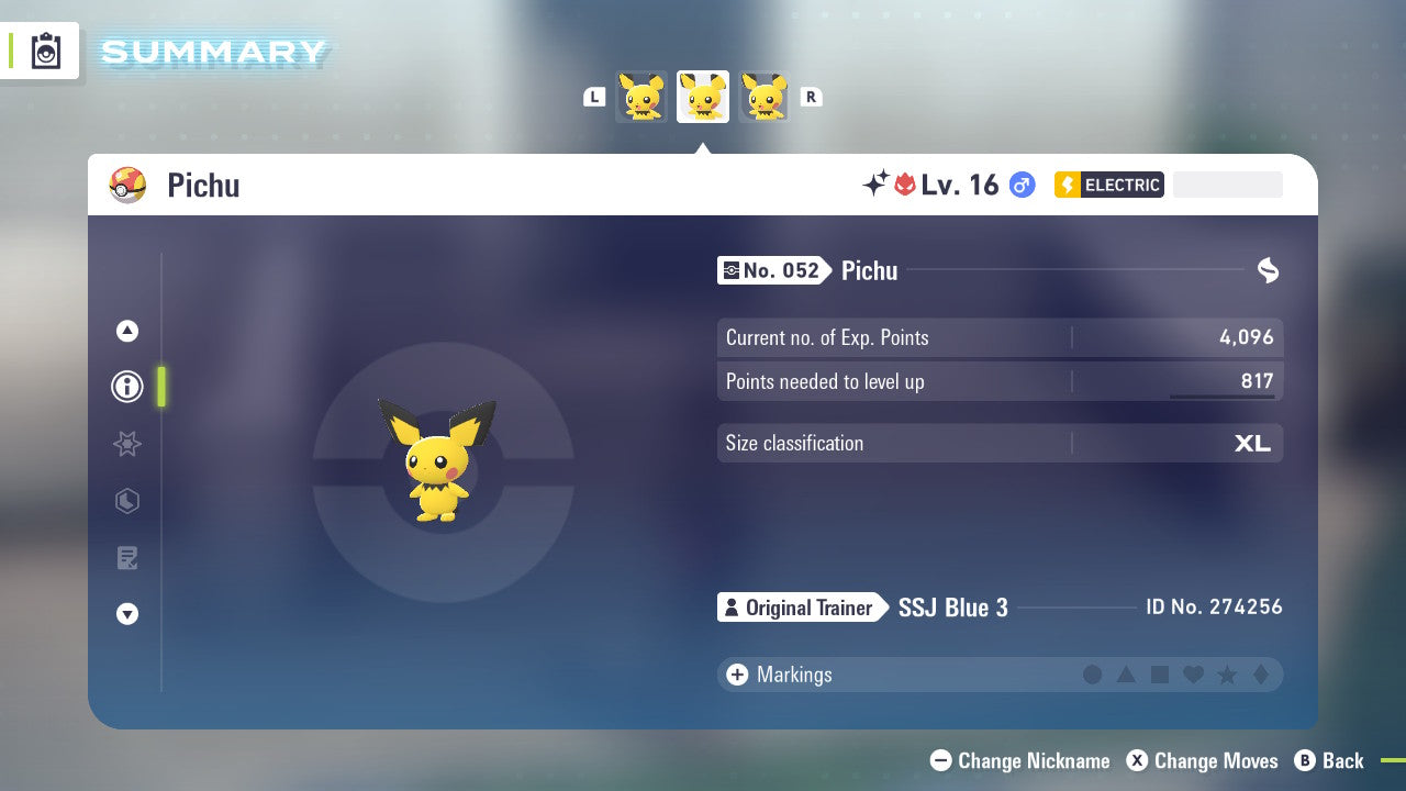 Pokemon Legends ZA Alpha Shiny Pichu 6IV-EV Trained - Pokemon4Ever