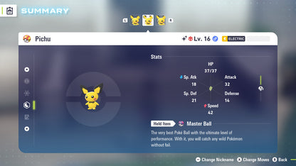 Pokemon Legends ZA Alpha Shiny Pichu 6IV-EV Trained - Pokemon4Ever