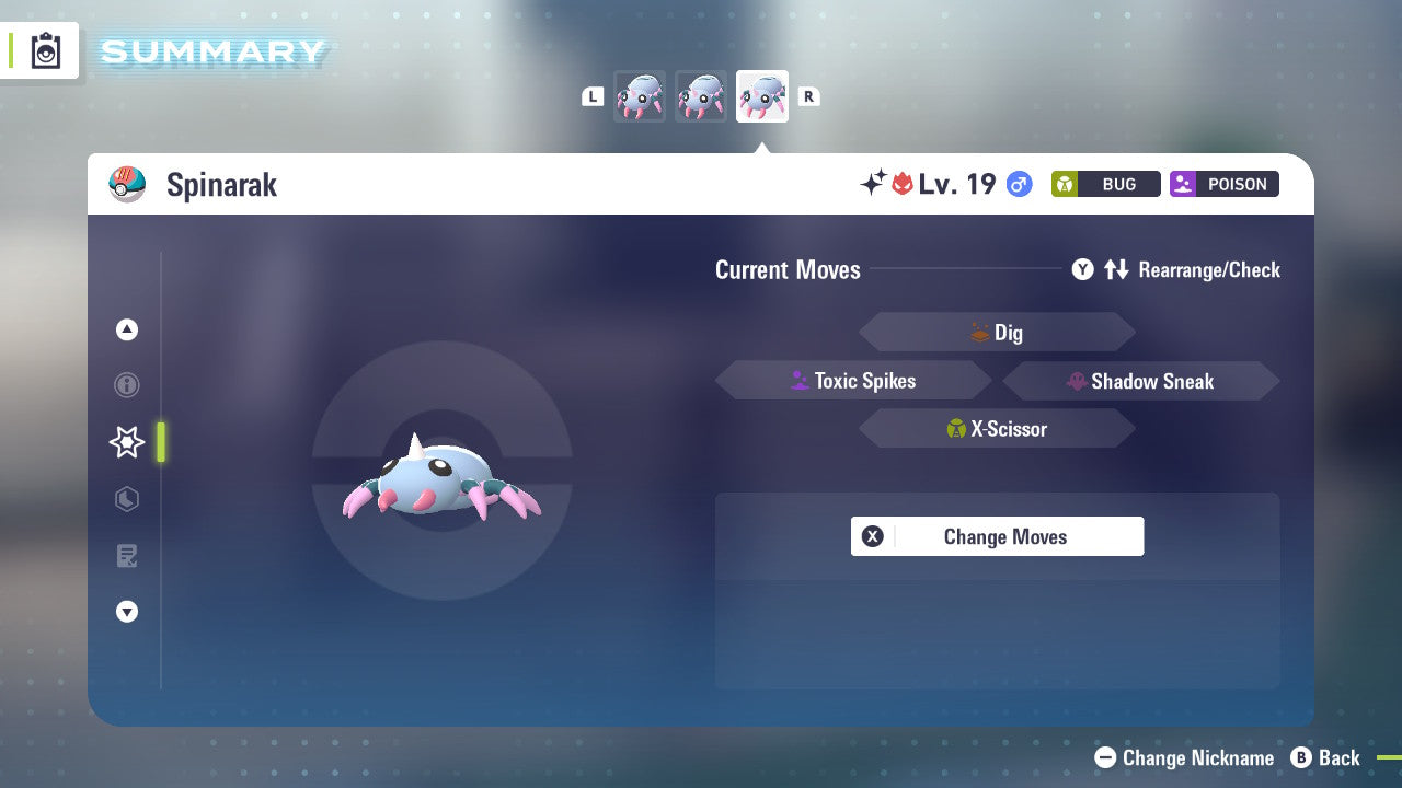 Pokemon Legends ZA Alpha Shiny Spinarak 6IV-EV Trained - Pokemon4Ever