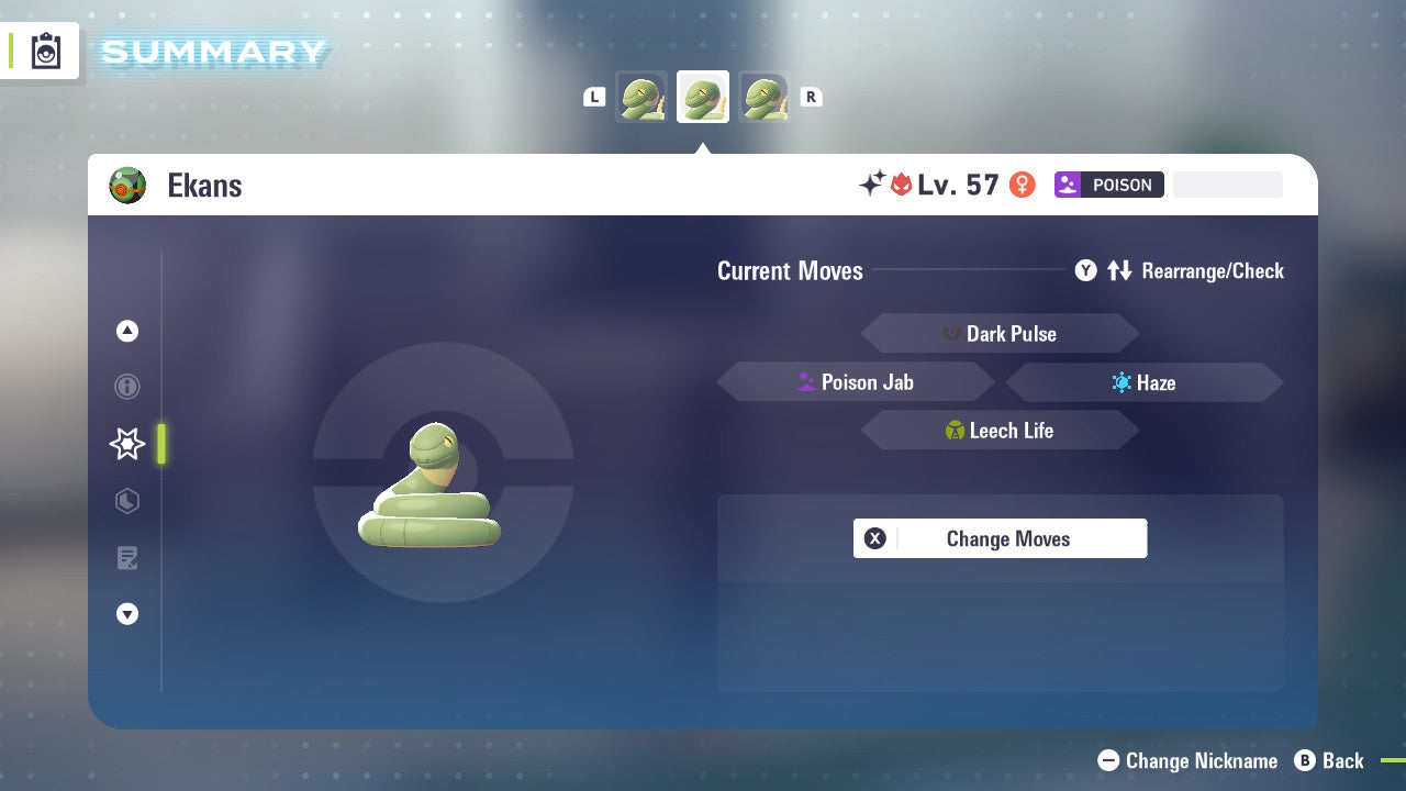 Pokemon Legends ZA Alpha Shiny Ekans 6IV-EV Trained - Pokemon4Ever