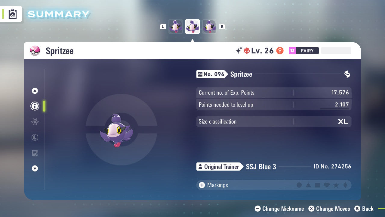 Pokemon Legends ZA Alpha Shiny Spritzee 6IV-EV Trained - Pokemon4Ever