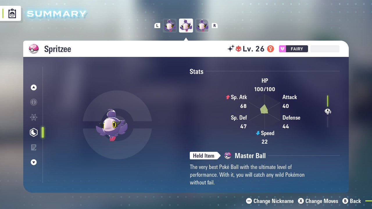 Pokemon Legends ZA Alpha Shiny Spritzee 6IV-EV Trained - Pokemon4Ever