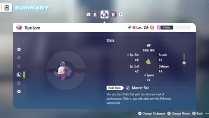 Pokemon Legends ZA Alpha Shiny Spritzee 6IV-EV Trained - Pokemon4Ever