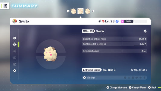 Pokemon Legends ZA Alpha Shiny Swirlix 6IV-EV Trained - Pokemon4Ever