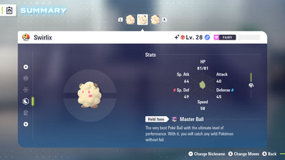 Pokemon Legends ZA Alpha Shiny Swirlix 6IV-EV Trained - Pokemon4Ever