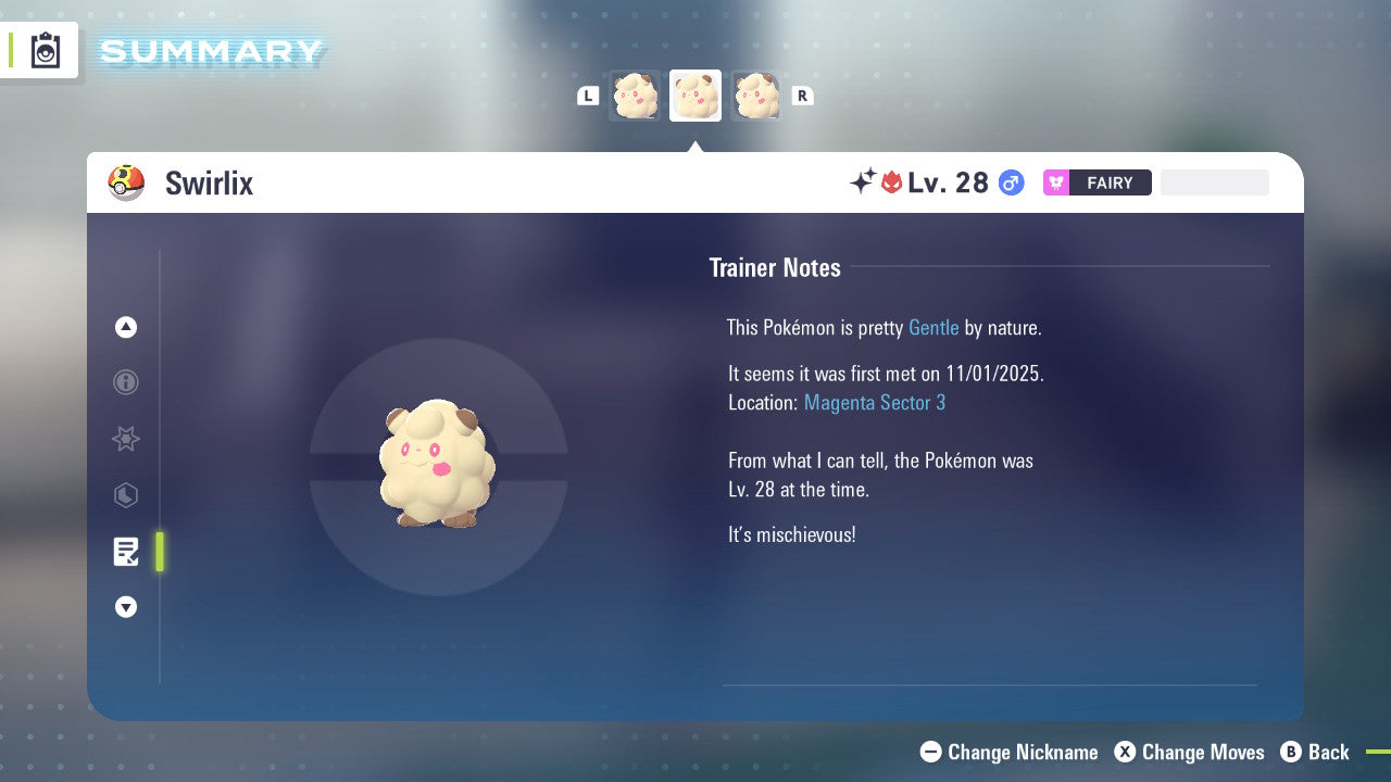 Pokemon Legends ZA Alpha Shiny Swirlix 6IV-EV Trained - Pokemon4Ever