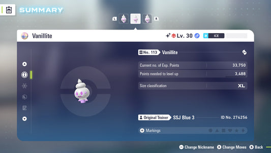 Pokemon Legends ZA Alpha Shiny Vanillite 6IV-EV Trained - Pokemon4Ever