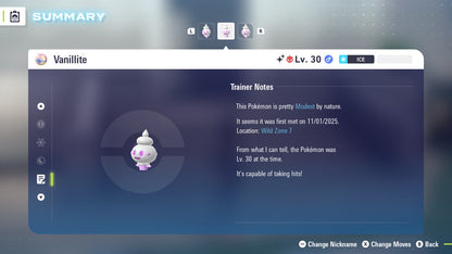 Pokemon Legends ZA Alpha Shiny Vanillite 6IV-EV Trained - Pokemon4Ever