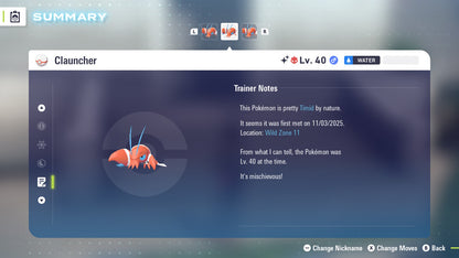 Pokemon Legends ZA Alpha Shiny Clauncher 6IV-EV Trained - Pokemon4Ever