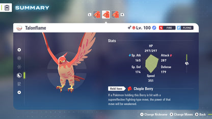 Pokemon Legends ZA Alpha Shiny Talonflame 6IV-EV Trained - Pokemon4Ever