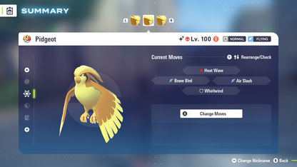 Pokemon Legends ZA Alpha Shiny Pidgeot 6IV-EV Trained - Pokemon4Ever
