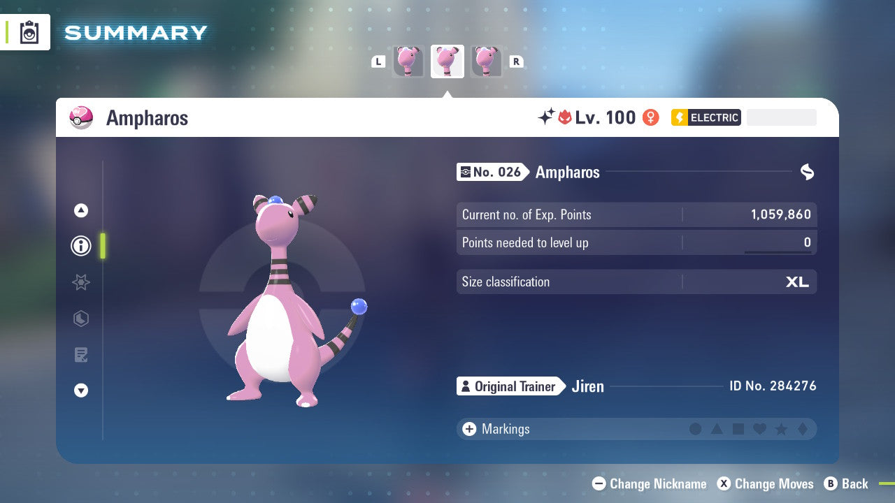 Pokemon Legends ZA Alpha Shiny Ampharos 6IV-EV Trained - Pokemon4Ever